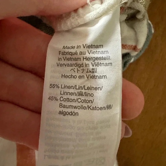 Madewell Tie-Waist Huston Pull-On Crop Pants in Stripe, Size Large - Picture 8 of 9